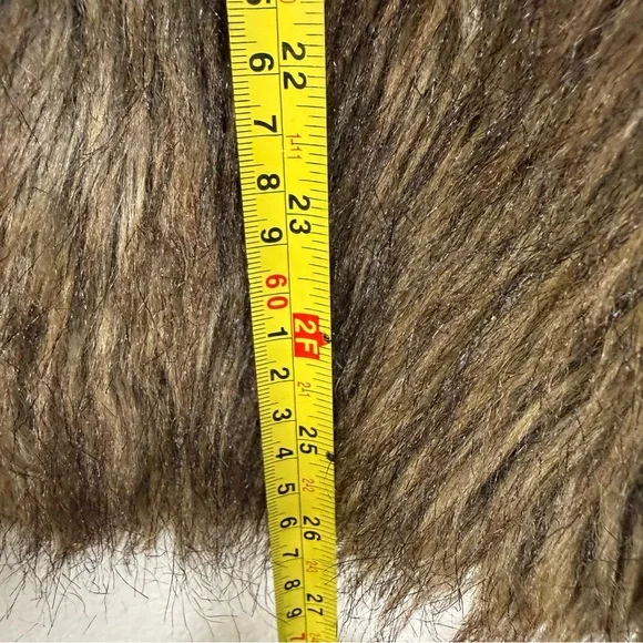 Rue21 Women's Brown Faux Fur Vest Pennylane gothic XL - Picture 3 of 7